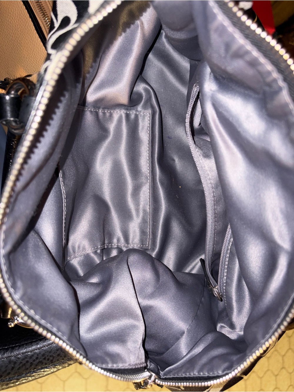 Coach Ashley EUC Black Patent and Gray Canvas C Signature w/ Dual handle Satchel - Picture 10 of 10